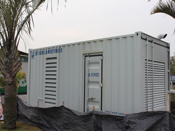 Ba máy phát điện container 1000kva sử dụng ở đường xiamen huandao
